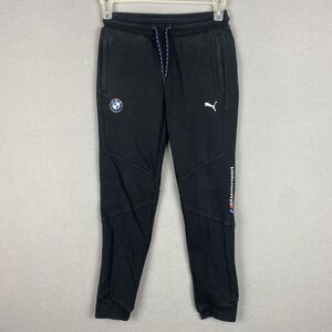Puma BMW Motorsport Boy’s Size Small Sweatpants Youth Pants Black Sport Racing